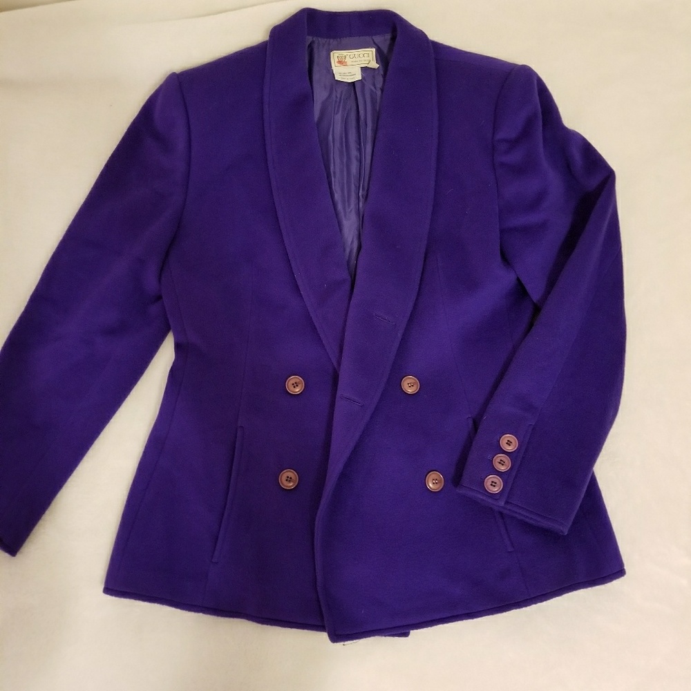 Vintage 1980s Purple Gucci Coat